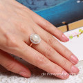 925 Silberringe Pearl Liebe Ringe Schmuck